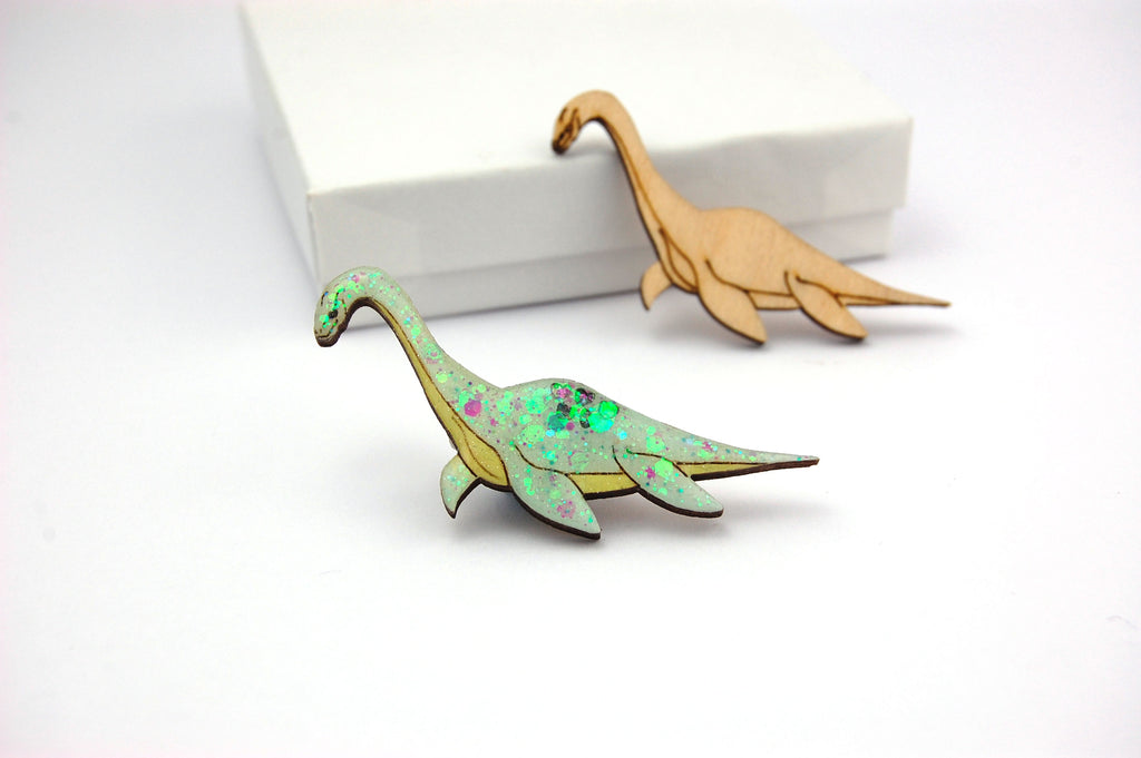 Dinosaur Wooden Shapes - 2 x Plesiosaurus