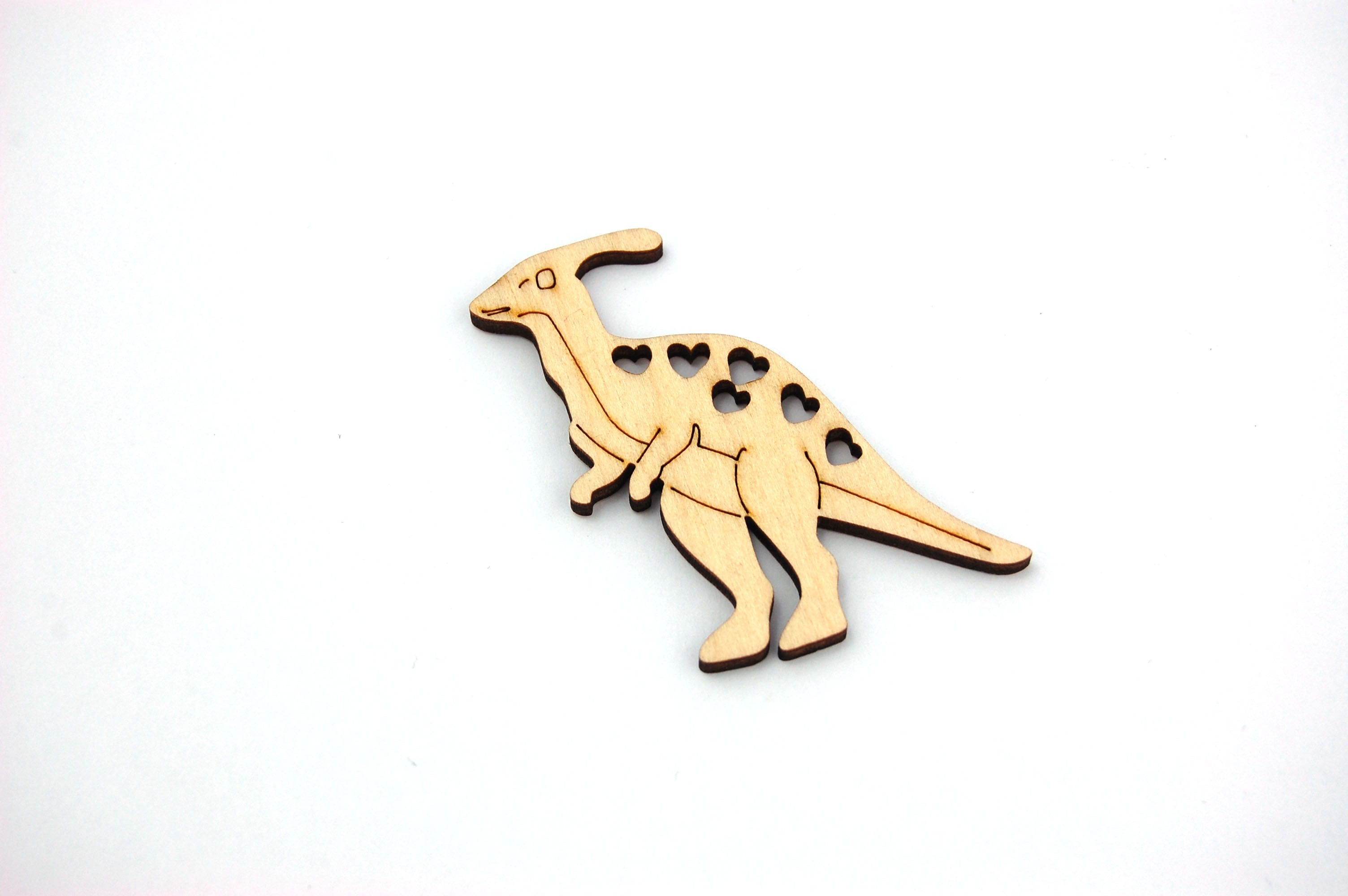 Dinosaur Wooden Shapes - 2 x Parasaurolophus