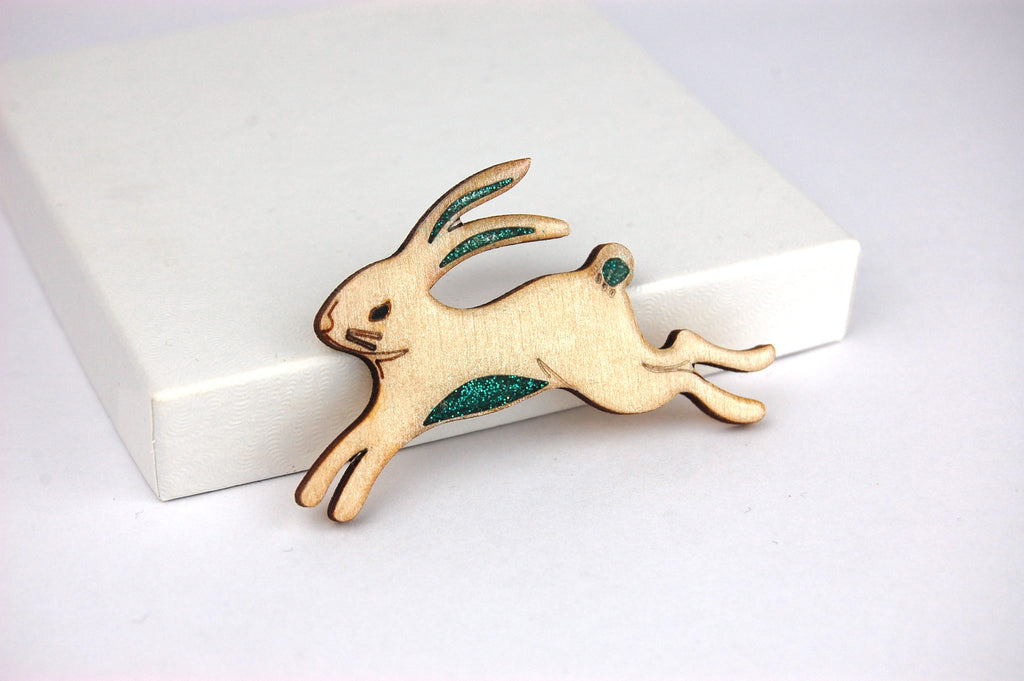 Running Hare Wooden Shapes