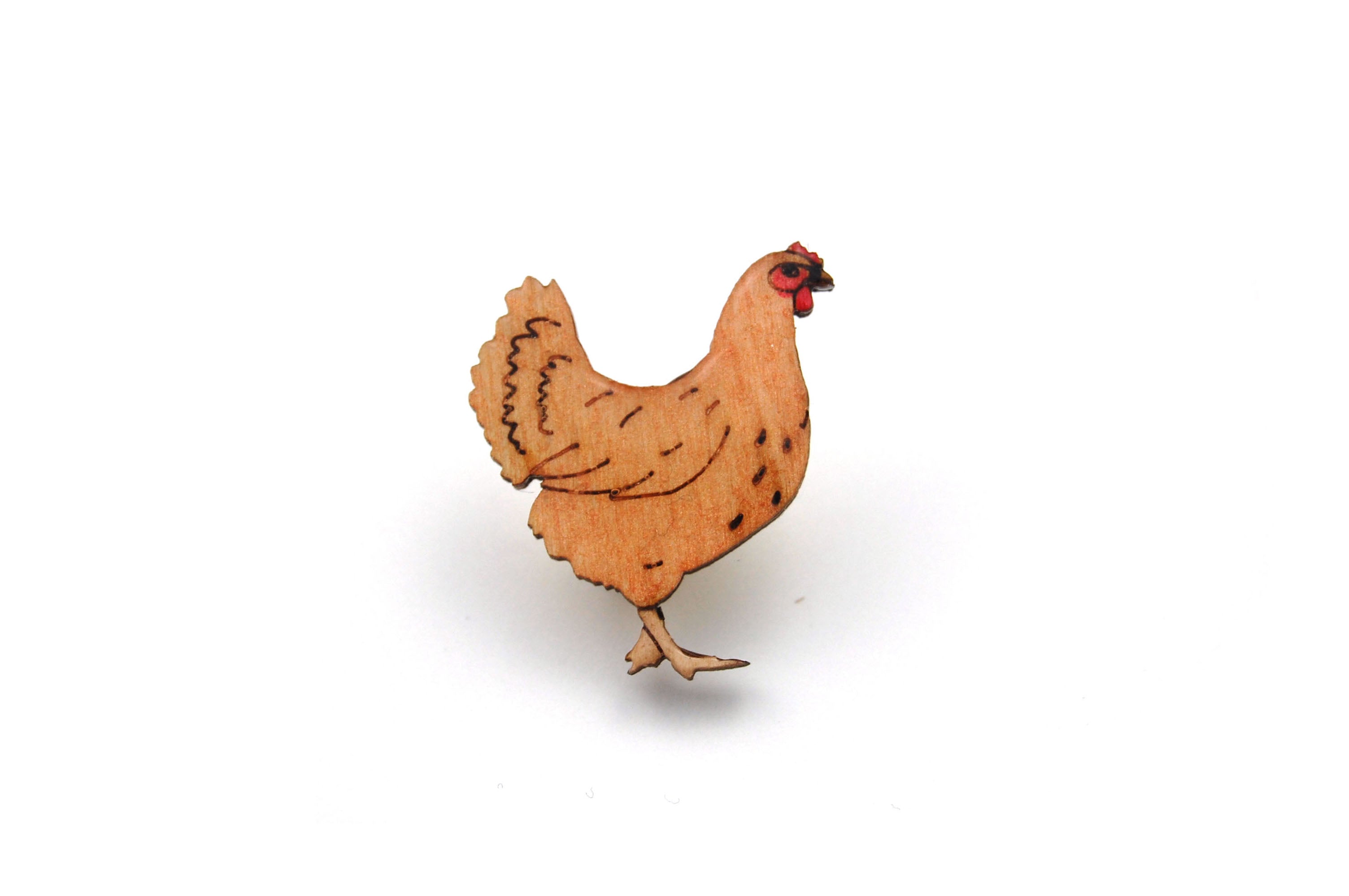 Hen Chicken Pin Badge