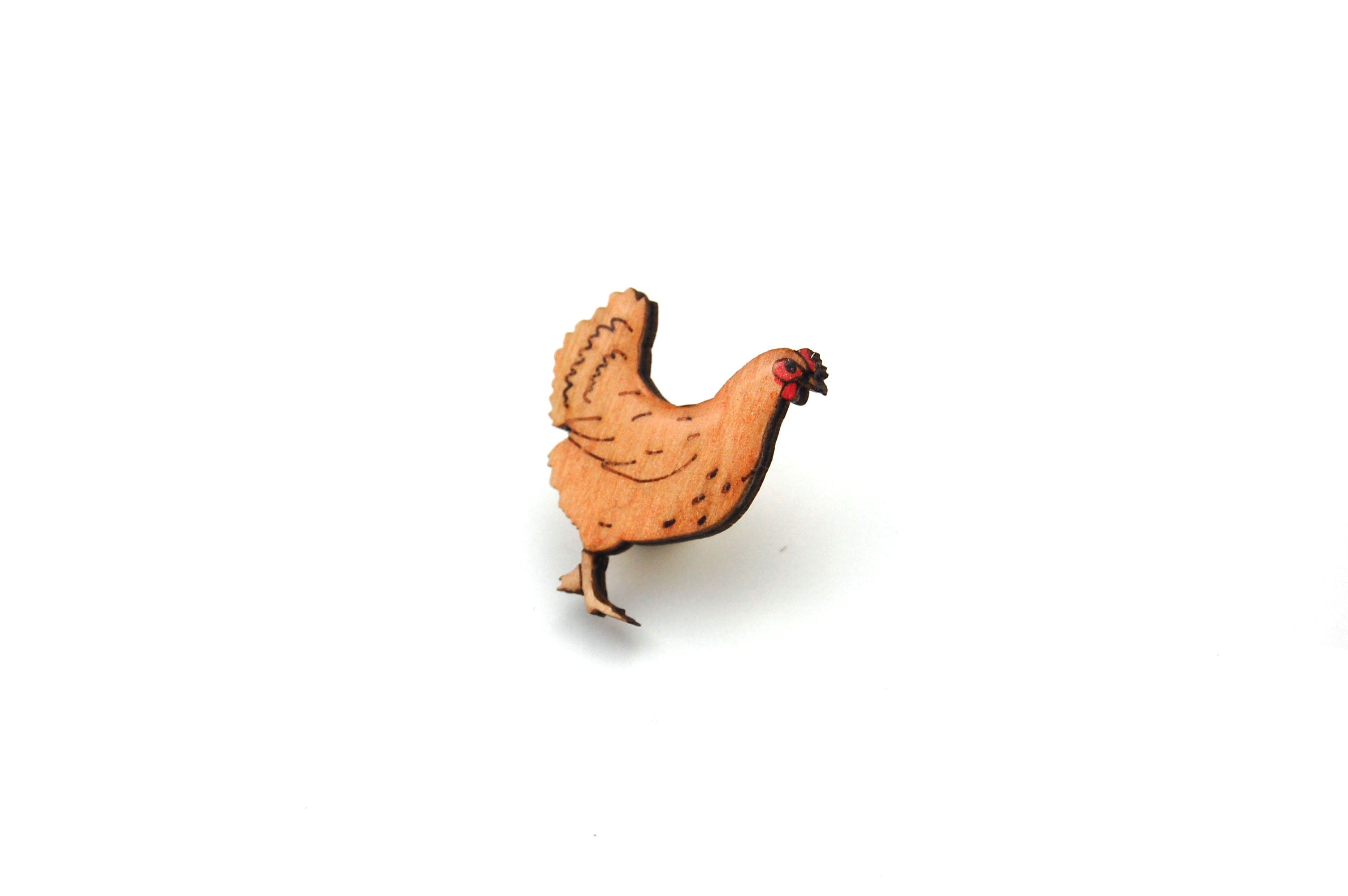 Hen Chicken Pin Badge