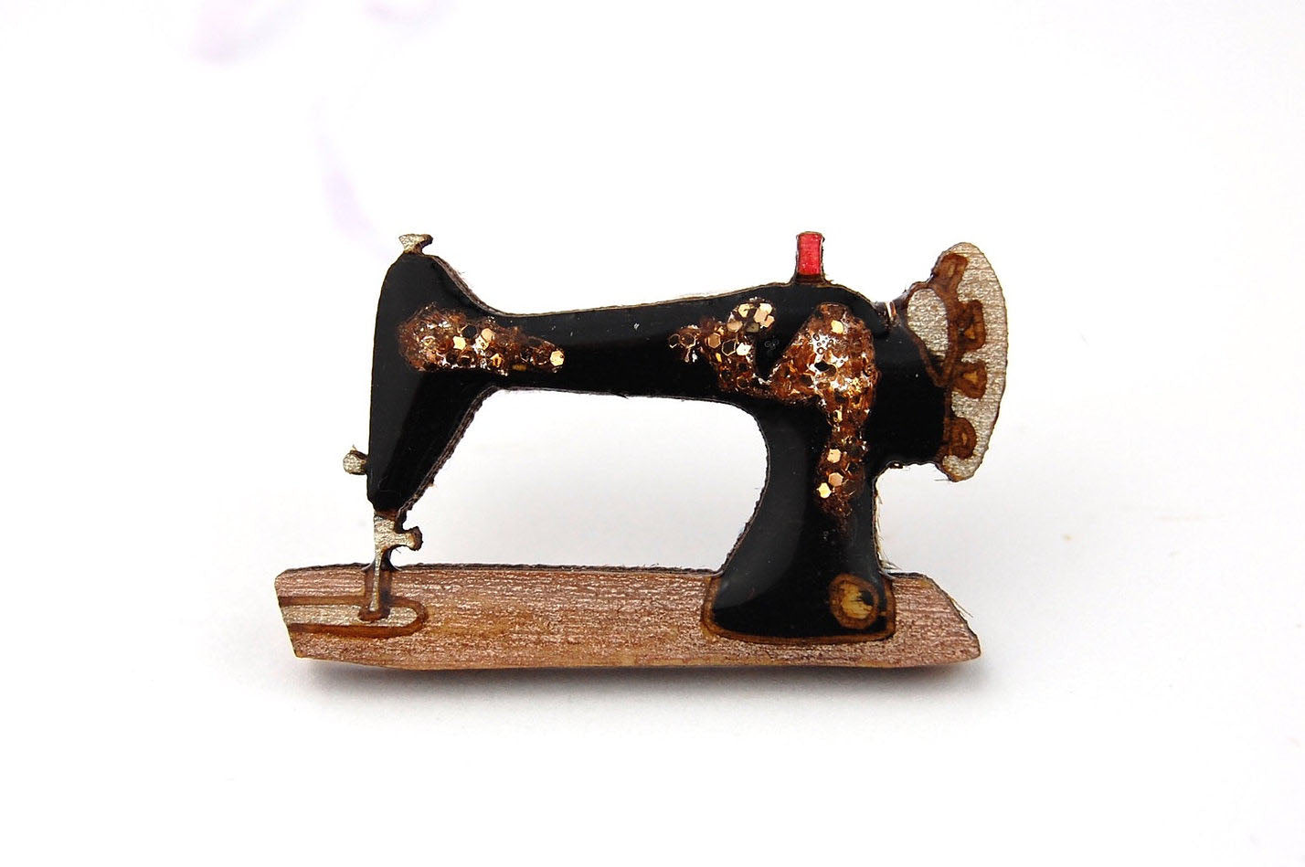 Sewing Machine Pin Badge