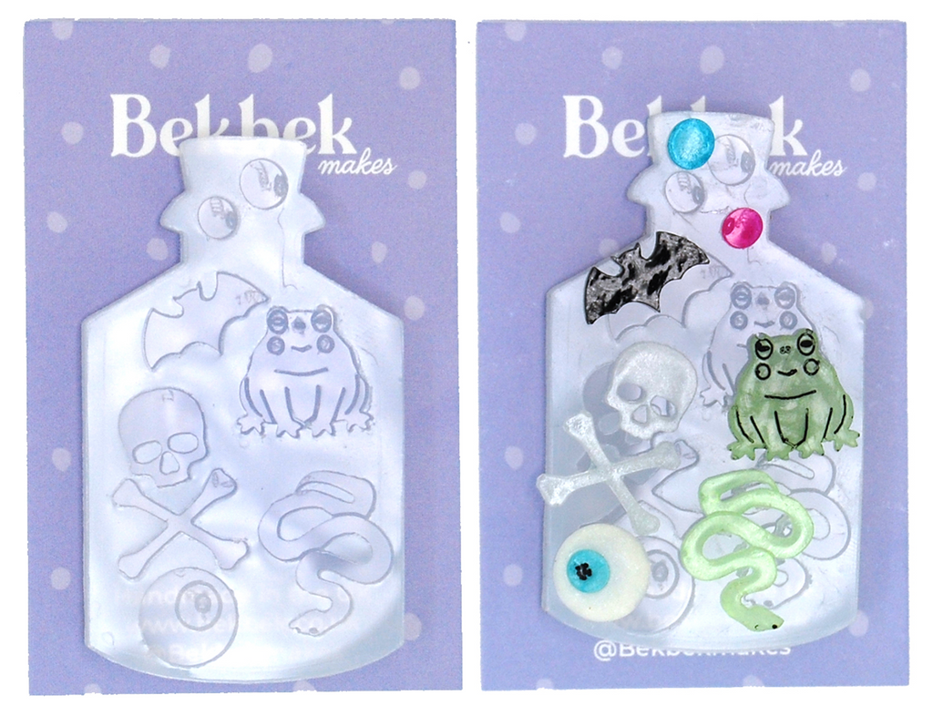 Halloween Embellishments Reusable Silicone Mould
