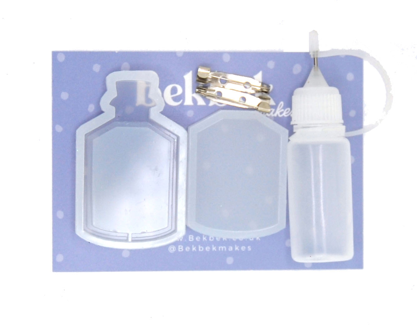 Potion Bottle Hollow Shaker Pendant Reusable Silicone Moulds