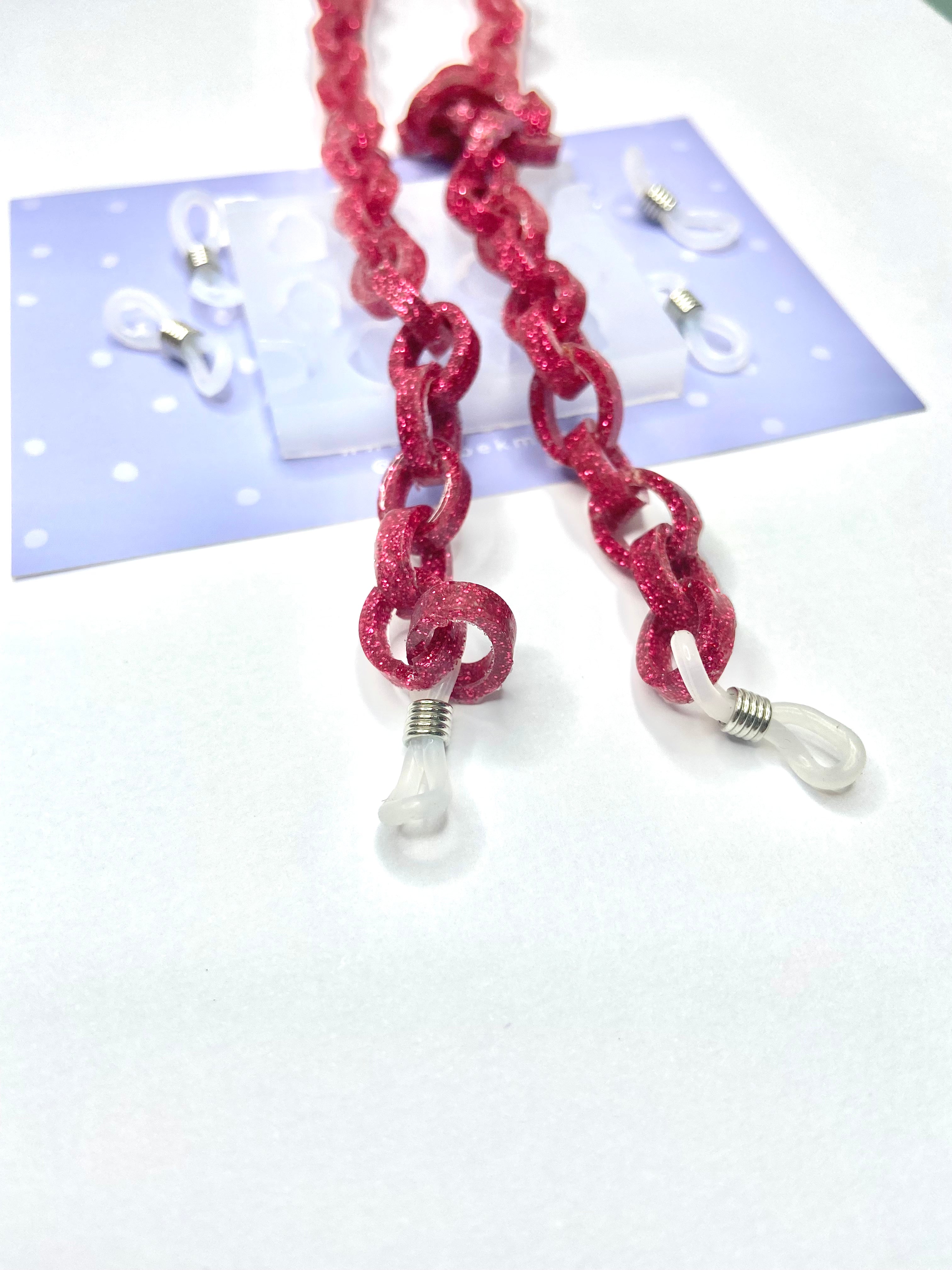 Oval Chain Small Reusable Silicone Moulds ( Glasses, Necklace etc)