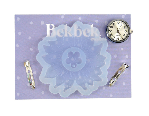 Flower/ Sunflower Watch Brooch Reusable Silicone Mould