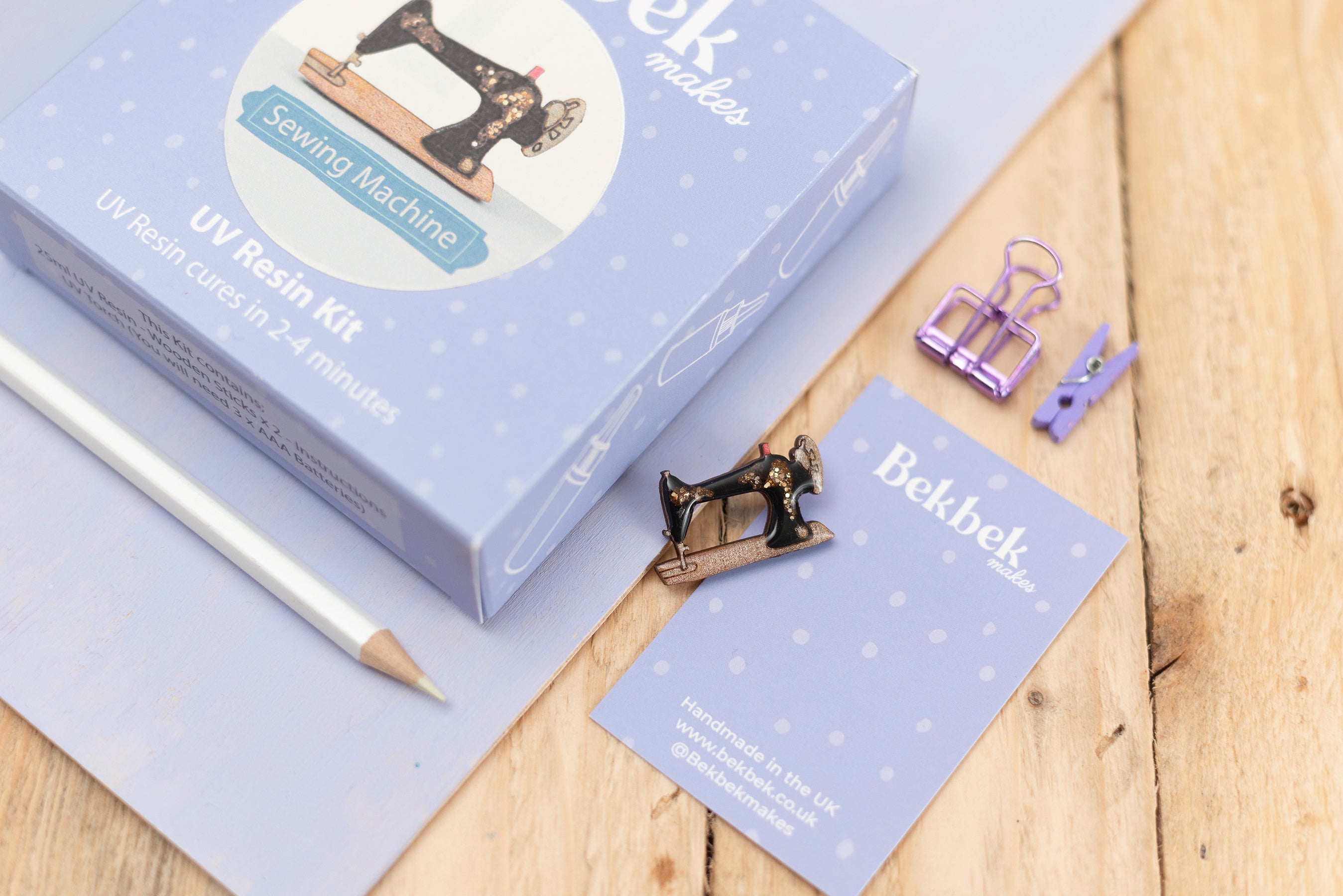 Sewing Machine Pin UV Resin Kit